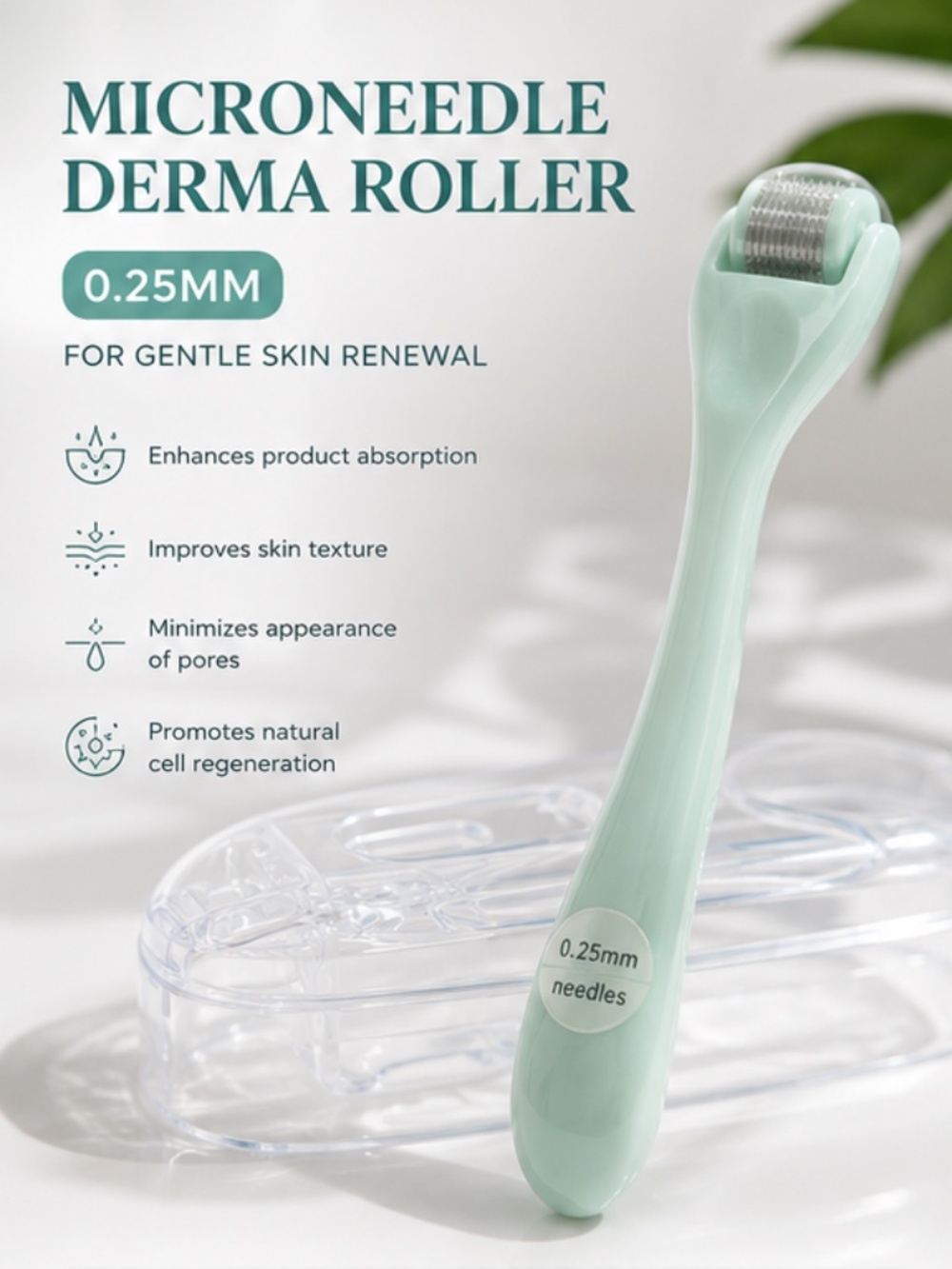 DermaRoller Microneedling device+ cupping tools